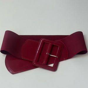 Red Stretchy 1950s Belt
